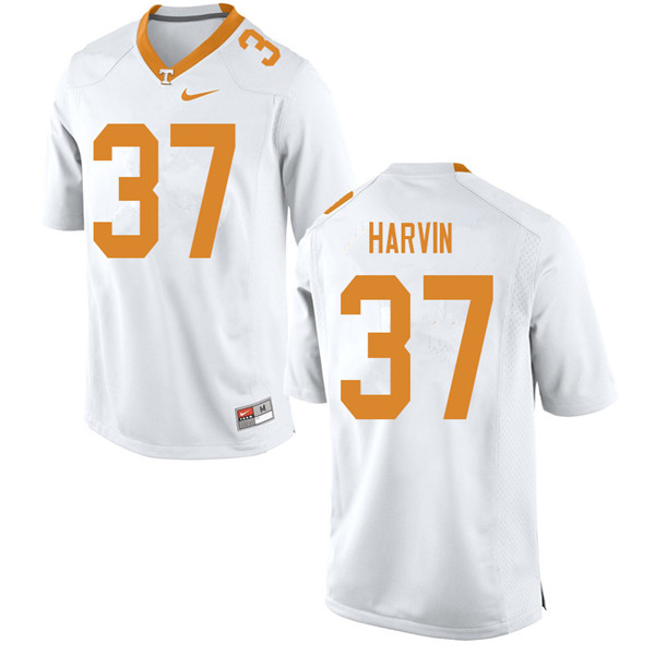 Men #37 Sam Harvin Tennessee Volunteers College Football Jerseys Sale-White